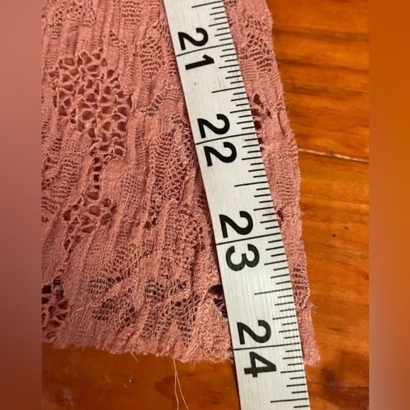 Small Maurice’s blush pink off the shoulder lined lace midi mini dress - Picture 11 of 13